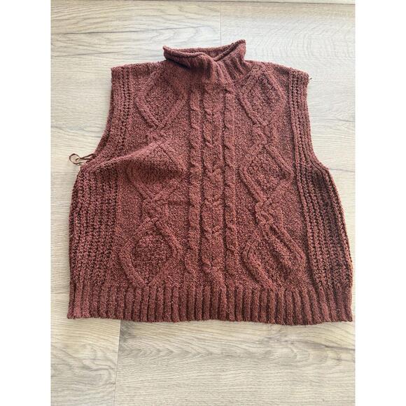 Pink Rose Sweaters - Pink Rose Womens Sweater Sz L Large  Knit Stretch Comfort Sleeveless Warm
